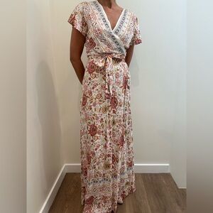 Floral Wrap Maxi Dress